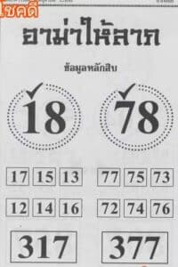 หวยอาม่าให้ลาภ 1/6/64