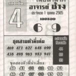 เลขดี หวยอาจารย์ช้าง1/10/65