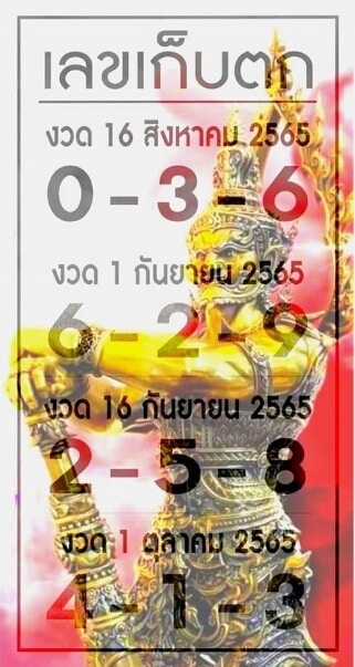 เลขดี เลขเก็บตก1/10/65