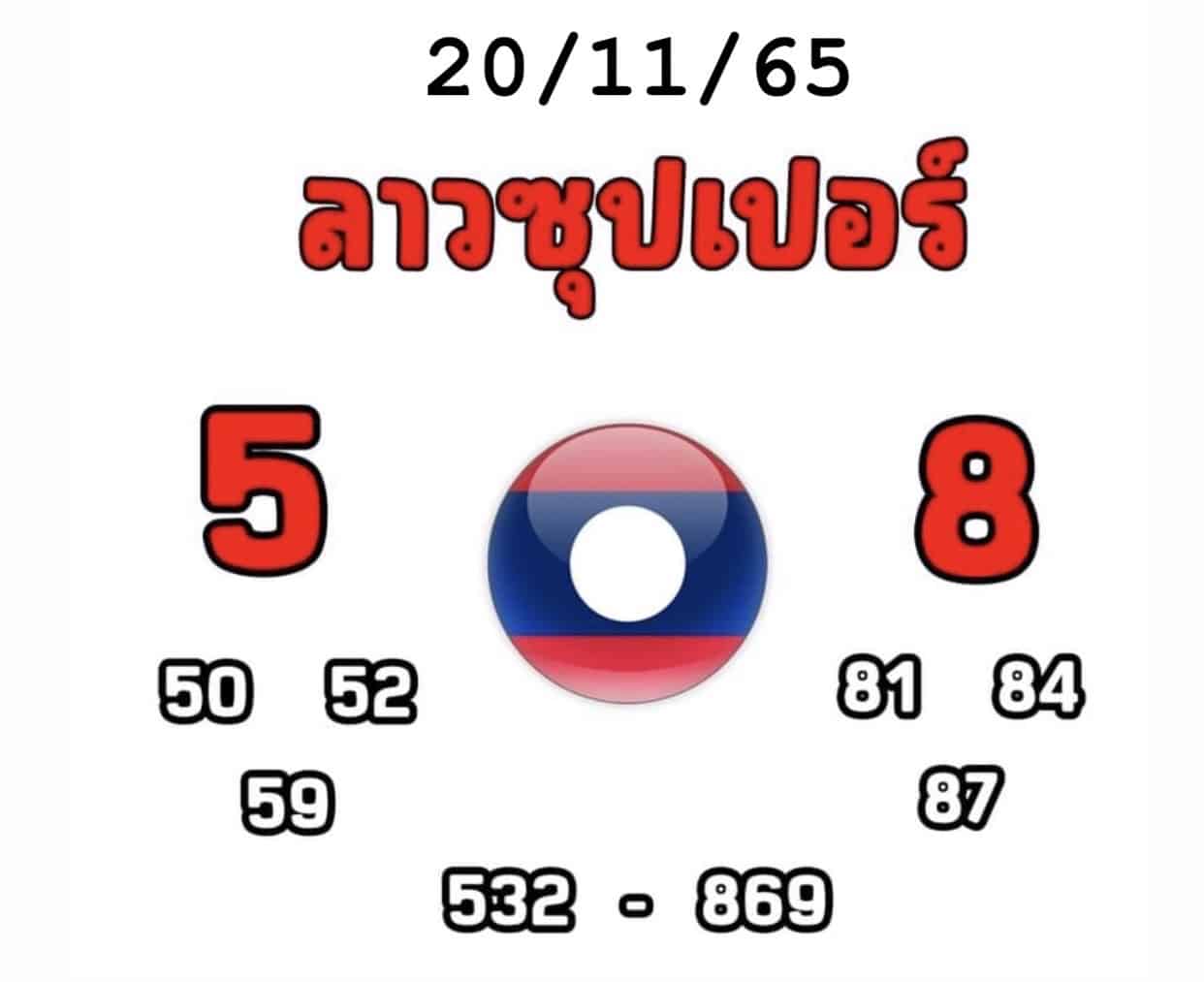 หวยลาว หวยลาว2ตัว21-11-65