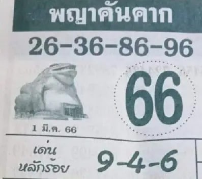 หวยพญาคันคาก 1-3-66