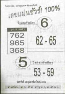 เลขแม่นชัวร์ 16-2-66