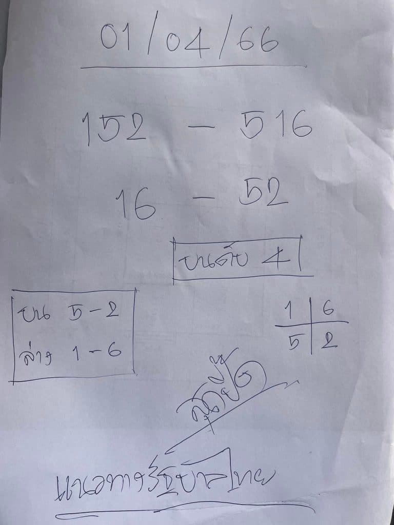 เลขสุดปี๊ด 1-4-66