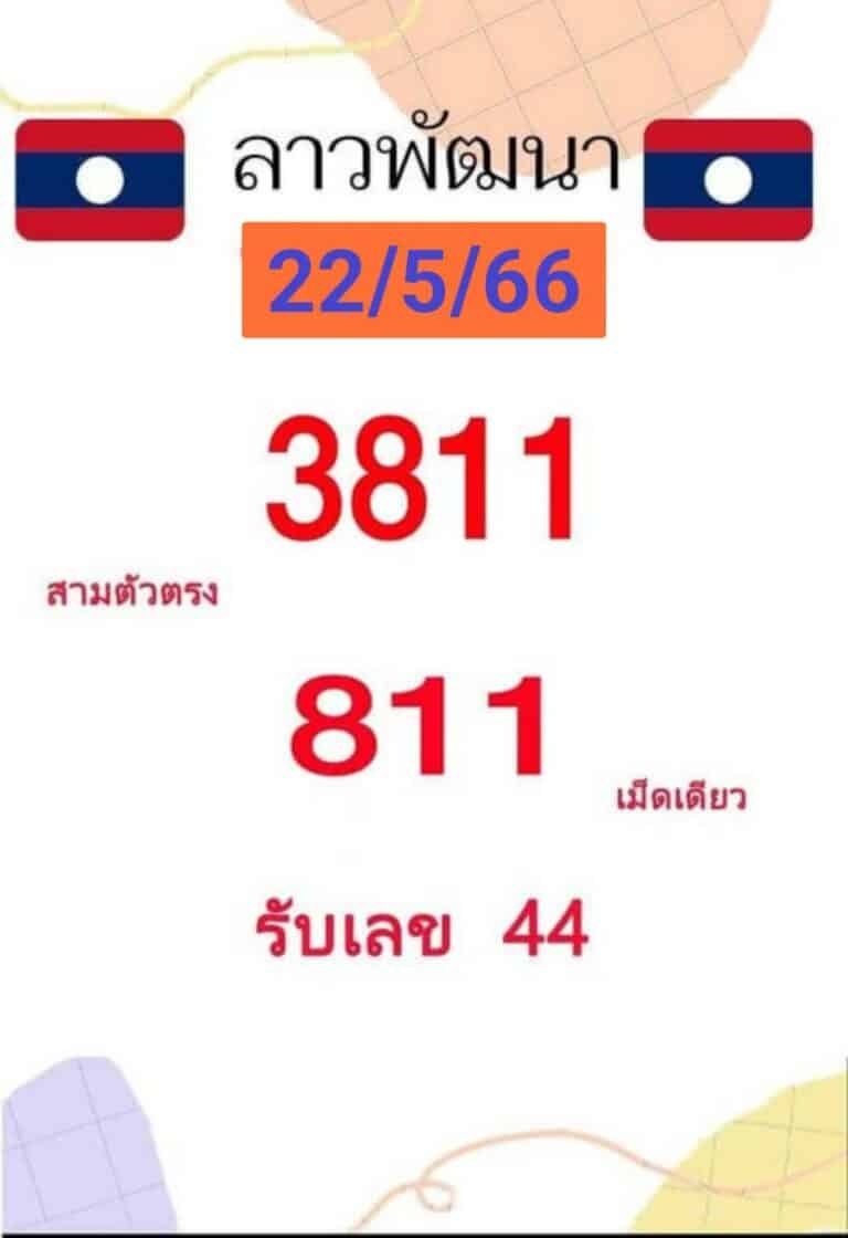 หวยลาวงวดนี้ 22-05-2566