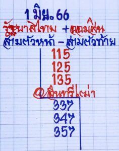 หวยอินทรีเฒ่า 1-6-66