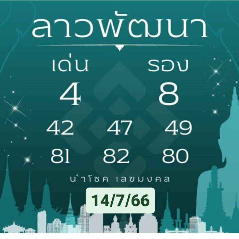 หวยลาววันนี้ 14-07-2566