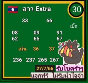 หวยลาววันนี้ 27-07-2023