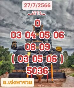 หวยลาววันนี้ 27-07-2566