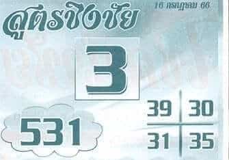 หวยสูตรชิงชัย 16-7-66