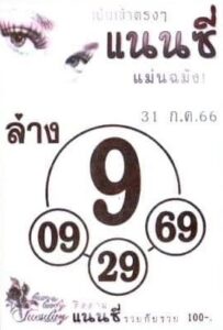 หวยแนนซีงวดนี้ 31-7-66