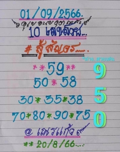 หวยเณรแก้วงวดนี้ 1-9-66