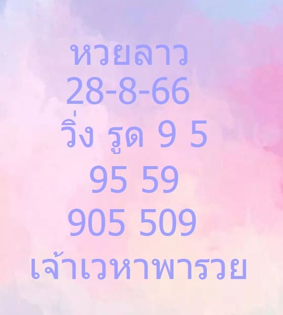 หวยลาวพัฒนาวันนี้ 28-8-66