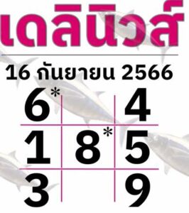 หวยเดลินิวส์ 16-9-66