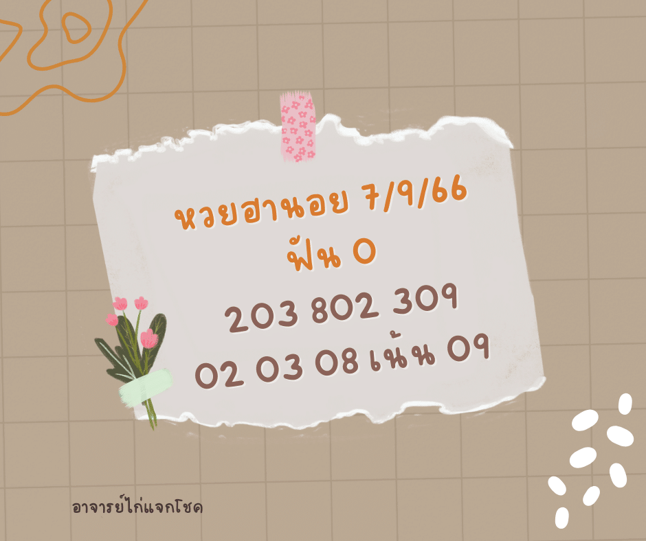 หวยฮานอย 7-9-66