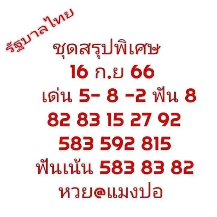 เลขแมงปอ 16-9-66