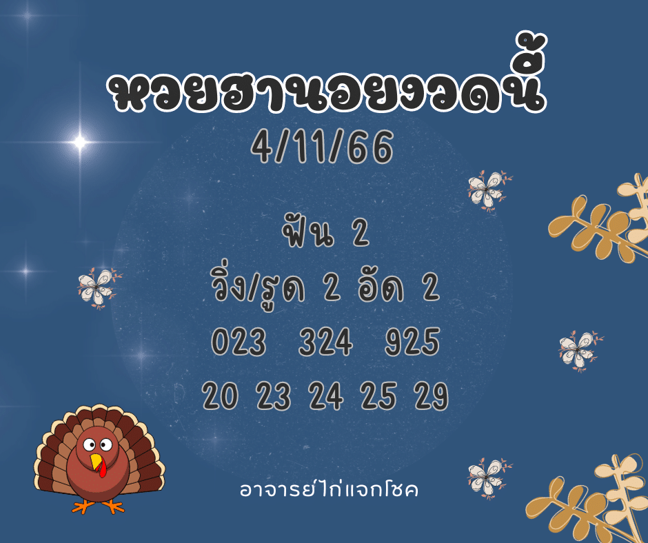 หวยฮานอยงวดนี้ 4-11-66