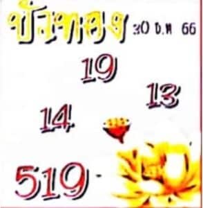 หวยบัวทอง 30-12-66