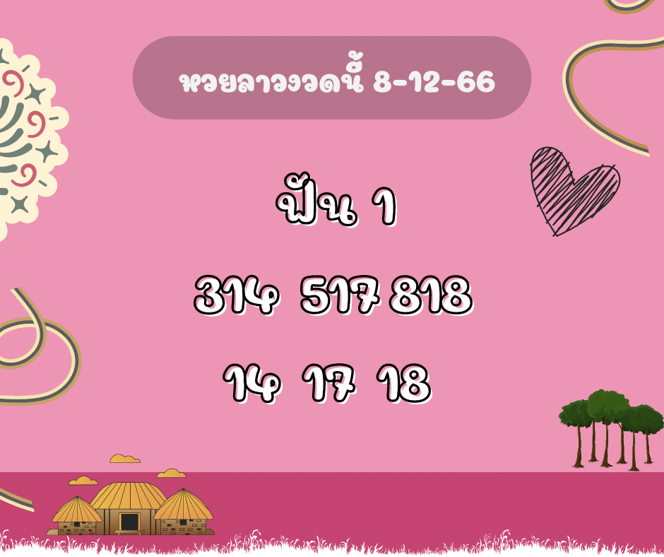 หวยลาวงวดนี้ 8-12-66