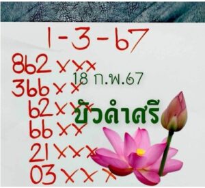 หวยบัวคำศรี 1-3-67