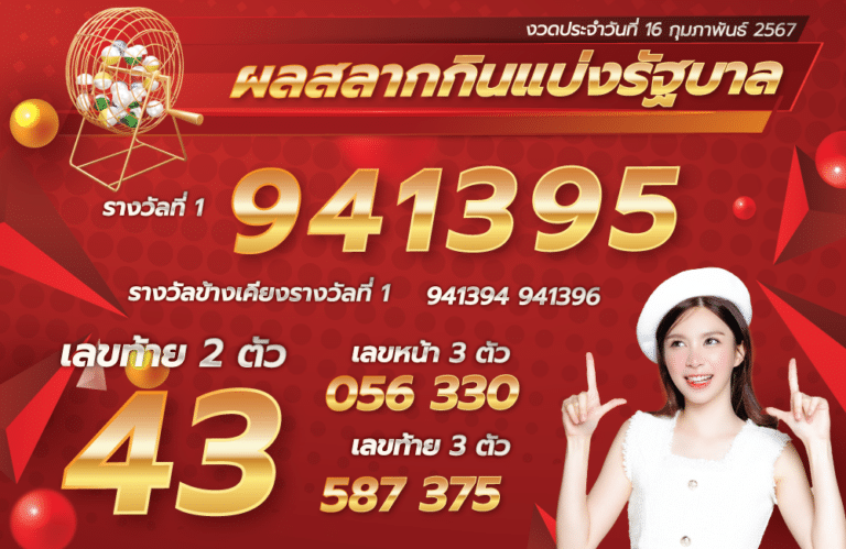 ตรวจหวย 16-2-2567