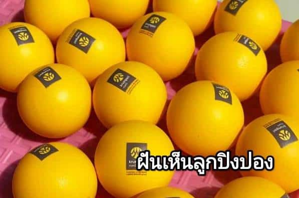 ฝันเห็นลูกปิงปอง 2567