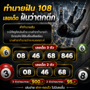 ฝันว่าตกตึก