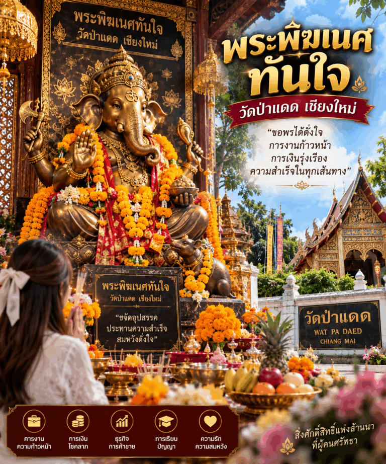 พระพิฆเนศทันใจ วัดป่าแดด